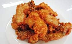 ぶつ切りの唐揚げ